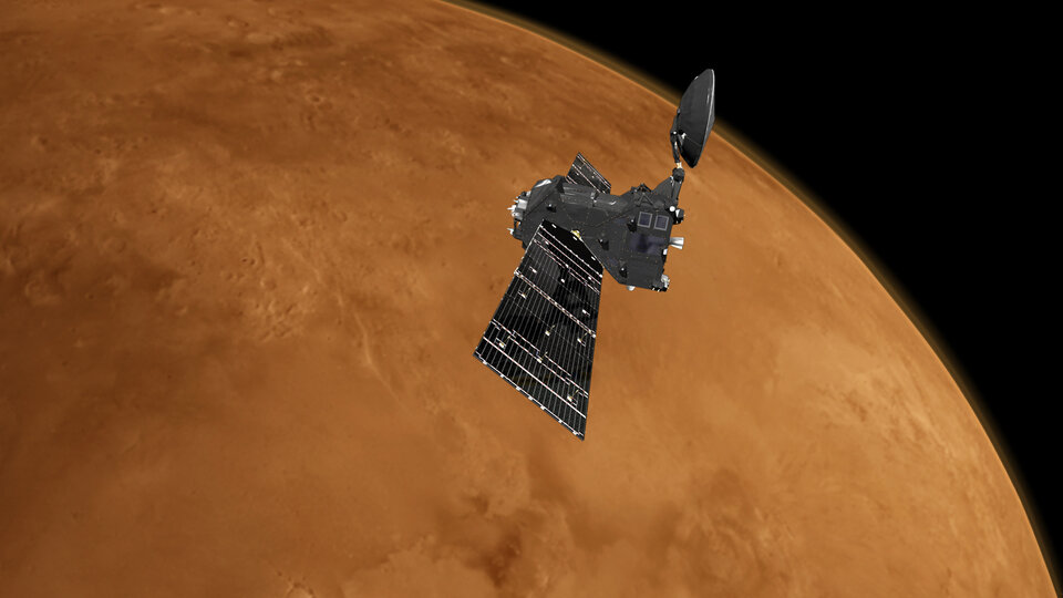 Trace Gas Orbiter at Mars (Artist's Concept)